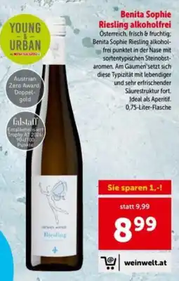 Interspar Benita sophie riesling alkoholfrei Angebot