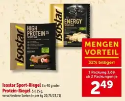 Interspar Isostar sport-riegel oder protein-riegel Angebot