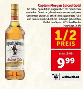 Interspar Captain morgan spiced gold Angebot