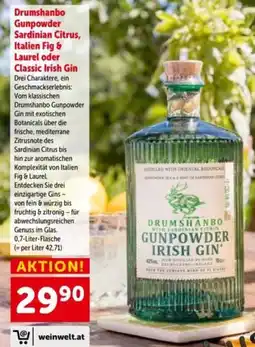 Interspar Drumshanbo gunpowder sardinian citrus, italien fig & laurel oder classic irish gin Angebot