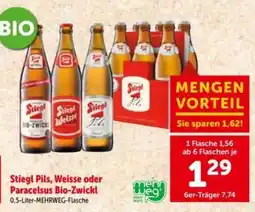 Interspar Stiegl pils, weisse oder paracelsus bio-zwickl Angebot