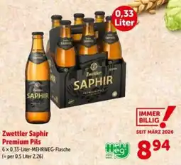 Interspar Zwettler saphir premium pils Angebot