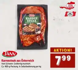 Interspar Karreesteak aus österreich Angebot