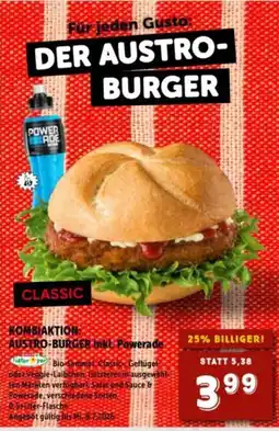 Interspar KOMBIAKTION: AUSTRO-BURGER inkl Powerade Angebot