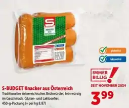 Interspar S-budget knacker aus österreich Angebot