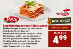Interspar Rindfleischlasagne oder spinatlasagne Angebot