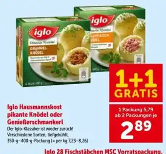 Interspar Iglo hausmannskost pikante knödel oder genießerschmankerl Angebot