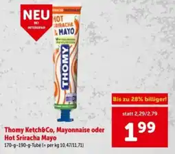 Interspar Thomy ketch&co, mayonnaise oder hot sriracha mayo Angebot