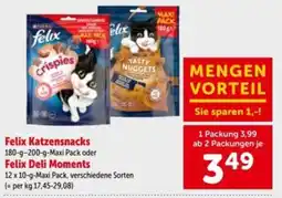 Interspar Felix katzensnacks oder felix deli moments Angebot