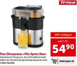 Interspar Trisa zitruspresse vita xpress duo Angebot