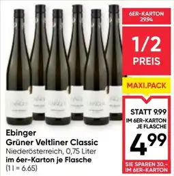Maximarkt Ebinger Grüner Veltliner Classic Angebot