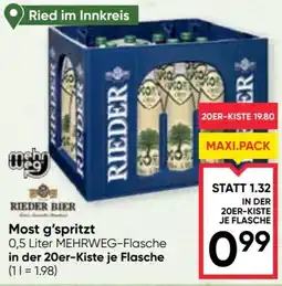 Maximarkt Rieder Brauerei Most G'spritzt Angebot