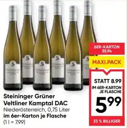 Maximarkt Weingut Steininger Grüner Veltliner Kamptal Angebot