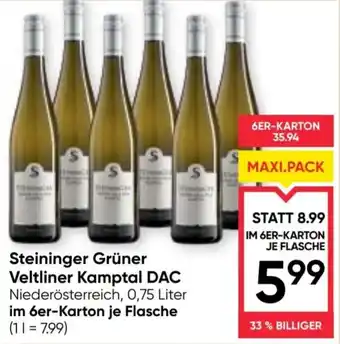 Maximarkt Weingut Steininger Grüner Veltliner Kamptal Angebot