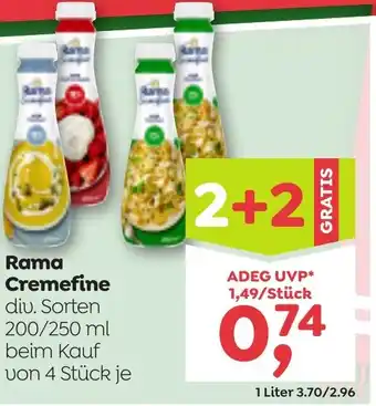 Rama Cremefine diu. Sorten