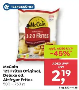 ADEG McCain 123 Frites Original, Deluxe od. Airfryer Frites Angebot
