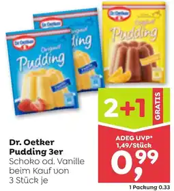 ADEG Dr. Oetker Pudding 3er Angebot