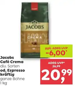 ADEG Jacobs café crema diu. Sorten od. Espresso kräftig Angebot