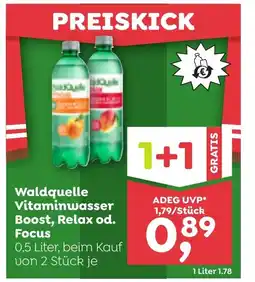 ADEG Waldquelle Vitaminwasser Boost, Relax od. Focus Angebot
