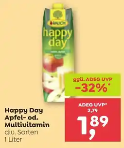 ADEG Happy Day Apfel-od. Multivitamin Angebot