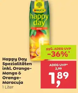 ADEG Happy Day Spezialitäten inkl. Orange- Mango & Orange- Maracuja Angebot