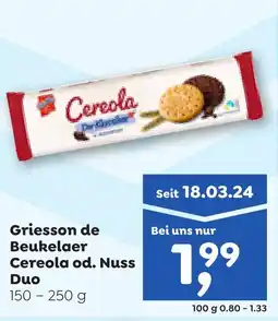 ADEG Griesson de Beukelaer Cereola od. Nuss Duo Angebot