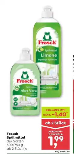 ADEG Frosch Spülmittel Angebot