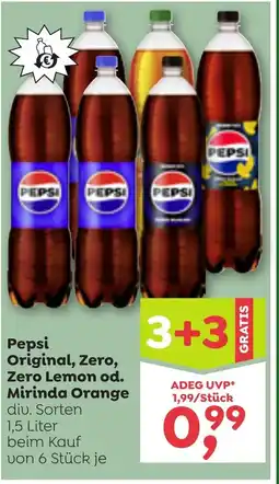 ADEG Pepsi Original, Zero, Zero Lemon od. Mirinda Orange Angebot