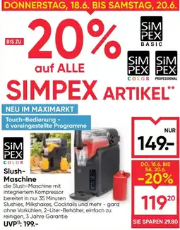 Maximarkt Slush- Maschine Angebot