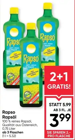 Maximarkt Rapso Rapsöl Angebot