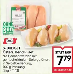 Maximarkt S-BUDGET Österr. Hendl-Filet Angebot