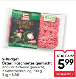 Maximarkt S-Budget Österr. Faschiertes gemischt Angebot