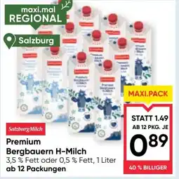 Maximarkt Premium Bergbauern H-Milch Angebot