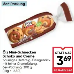 Maximarkt Ölz Mini-Schnecken Schoko und Creme Angebot
