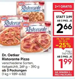 Maximarkt Dr. Oetker Ristorante Pizza Angebot