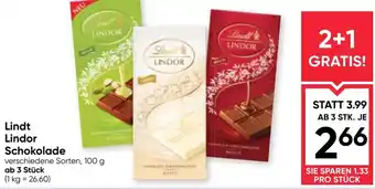 Maximarkt Lindt LINDOR Schokolade Angebot