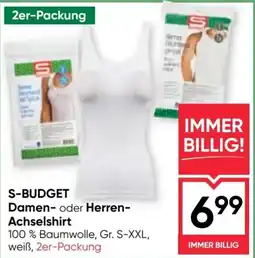Maximarkt S-BUDGET Damen- oder Herren- Achselshirt Angebot