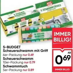 Maximarkt S-budget scheuerschwamm mit griff Angebot