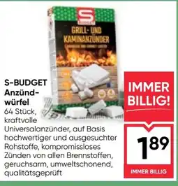 Maximarkt S-BUDGET Anzünd- würfel Angebot