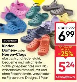 Maximarkt Kinder-, Damen- oder Herren-Clogs Angebot