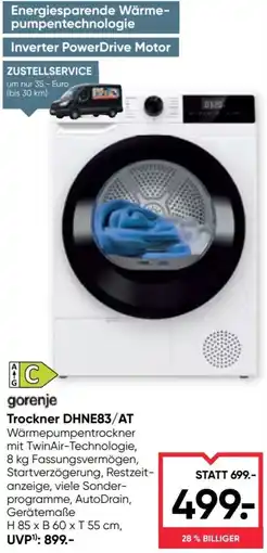 Maximarkt Trockner DHNE83/AT Angebot