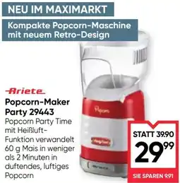 Maximarkt Popcorn-Maker Party 29443 Angebot