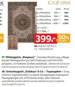 XXXLutz Orientteppich „Esfahan" & Co. - Topangebot Angebot