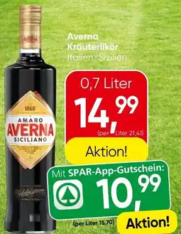 Spar Averna Kräuterlikör Angebot