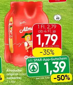 Spar Almdudler original oder zuckerfrei Angebot
