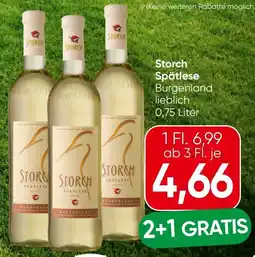 Spar Storch Spätlese Angebot