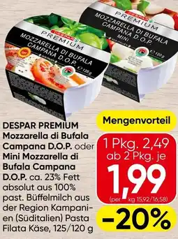 Spar DESPAR PREMIUM Mozzarella di Bufala Campana D.O.P. Angebot
