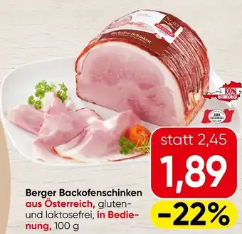 Spar Berger Backofenschinken Angebot
