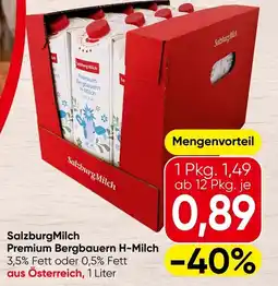 Spar Salzburg Milch Premium Bergbauern H-Milch Angebot