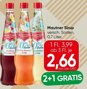 Spar Mautner Sirup Angebot
